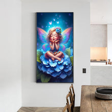 Load image into Gallery viewer, Diamond Painting - Full Round - Little girl in the flower (40*70CM)
