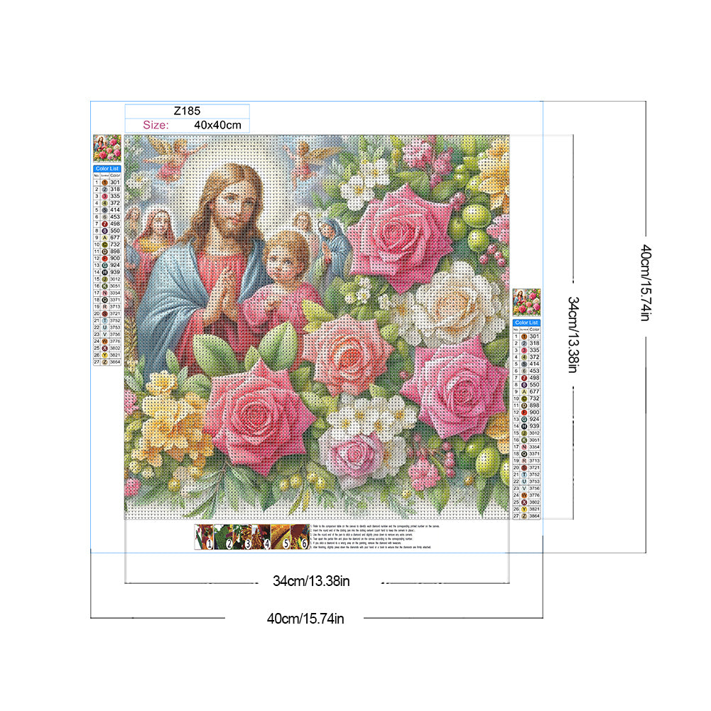 Diamond Painting - Full Round - Jesus (40*40CM)