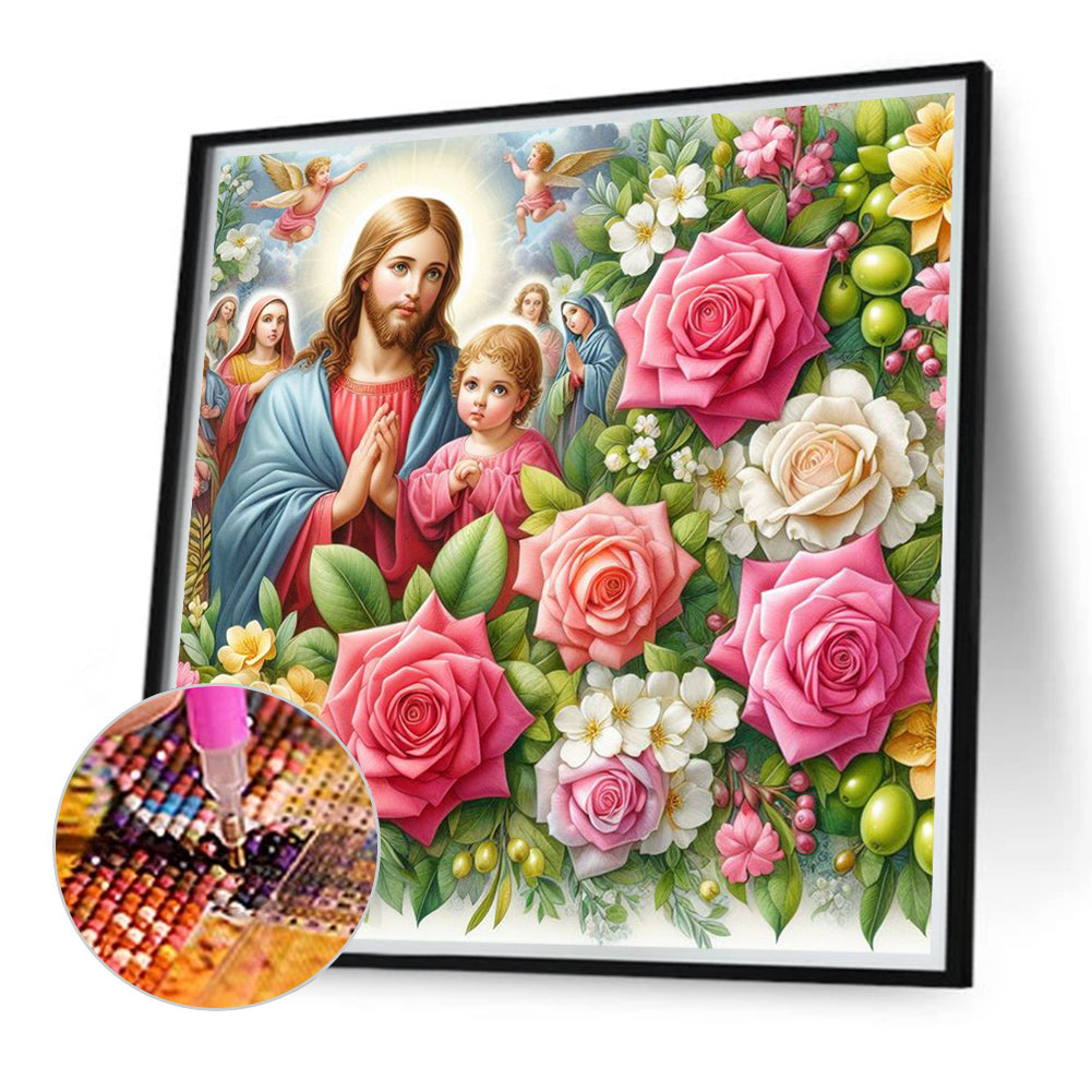 Diamond Painting - Full Round - Jesus (40*40CM)