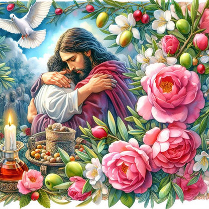 Diamond Painting - Full Round - Jesus (40*40CM)