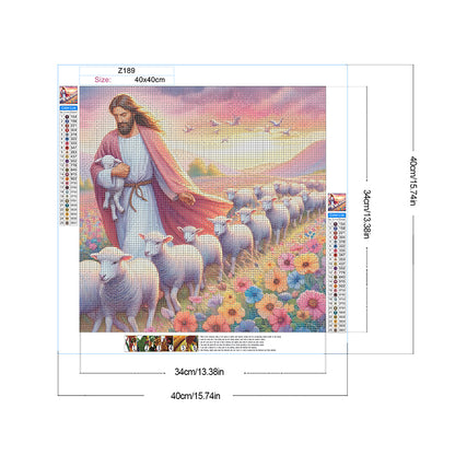 Diamond Painting - Full Round - Jesus (40*40CM)