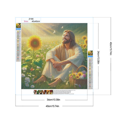 Diamond Painting - Full Round - Jesus (40*40CM)