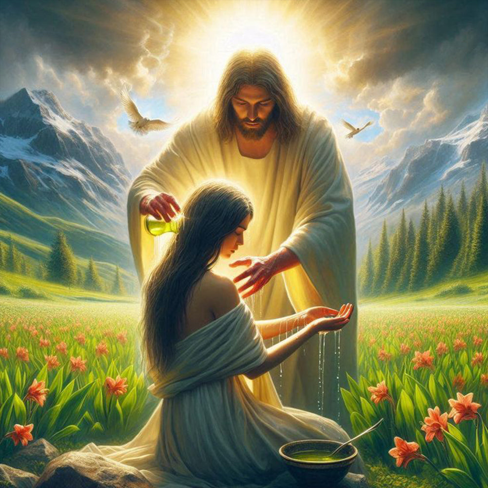 Diamond Painting - Full Round - Jesus (40*40CM)