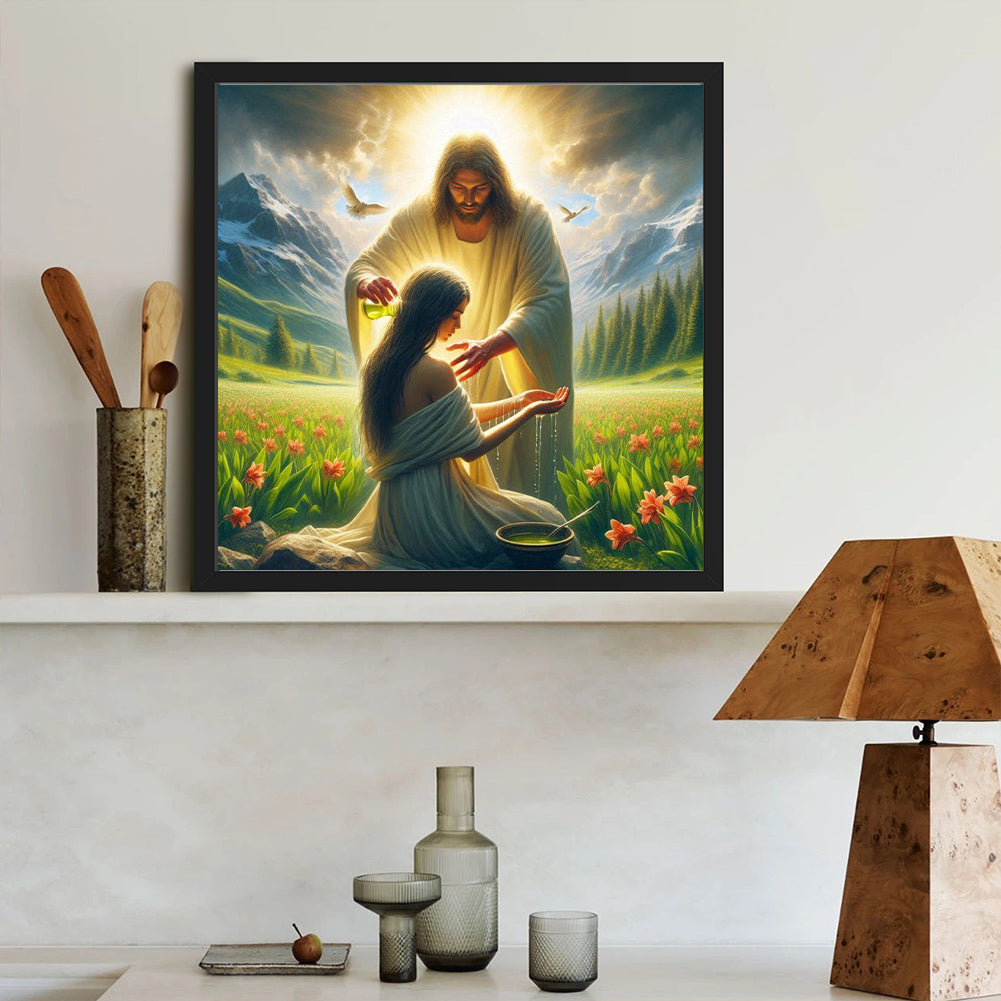 Diamond Painting - Full Round - Jesus (40*40CM)