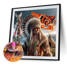 Load image into Gallery viewer, Diamond Painting - Full Round - Indians Cincinnati Bengals (40*40CM)
