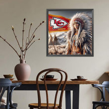 Load image into Gallery viewer, Diamond Painting - Full Round - Indians Kansas City Chiefs (40*40CM)
