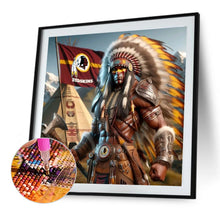 Load image into Gallery viewer, Diamond Painting - Full Round - Indians Washington Redskins (40*40CM)
