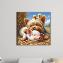 Load image into Gallery viewer, Diamond Painting - Full Square - Sleeping in layers on the farm (40*40CM)
