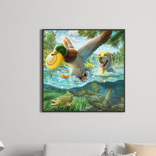 Load image into Gallery viewer, Diamond Painting - Full Square - Water play in the spring (40*40CM)
