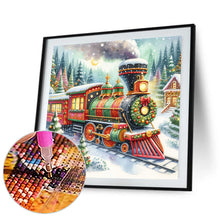 Load image into Gallery viewer, Diamond Painting - Full Square - Christmas train (40*40CM)
