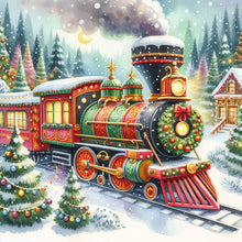 Load image into Gallery viewer, Diamond Painting - Full Square - Christmas train (40*40CM)
