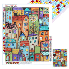 Load image into Gallery viewer, Diamond Painting - Full Square - Colorful house (40*50CM)
