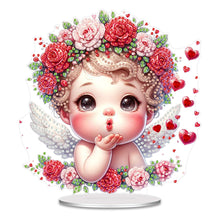 Load image into Gallery viewer, Acrylic Valentines Day Cupid Table Top Diamond Painting Ornament Kits for Home
