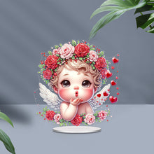 Load image into Gallery viewer, Acrylic Valentines Day Cupid Table Top Diamond Painting Ornament Kits for Home
