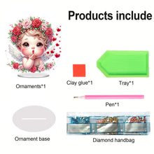 Load image into Gallery viewer, Acrylic Valentines Day Cupid Table Top Diamond Painting Ornament Kits for Home
