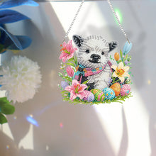 Load image into Gallery viewer, Easter Egg Sheep Diamond Art Hanging Pendant Acrylic Diamond Painting Home Decor
