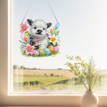 Load image into Gallery viewer, Easter Egg Sheep Diamond Art Hanging Pendant Acrylic Diamond Painting Home Decor
