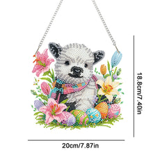 Load image into Gallery viewer, Easter Egg Sheep Diamond Art Hanging Pendant Acrylic Diamond Painting Home Decor
