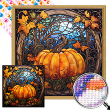 Load image into Gallery viewer, AB Diamond Painting - Full Round - Pumpkin glass art (40*40CM)
