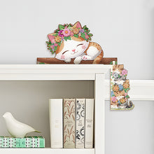 Load image into Gallery viewer, 2Pcs Panda Cat Diamond Painting Door Corner Sign 5D DIY Wooden Door Topper
