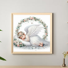 Load image into Gallery viewer, Diamond Painting - Full Round - Wreath angel child (40*40CM)
