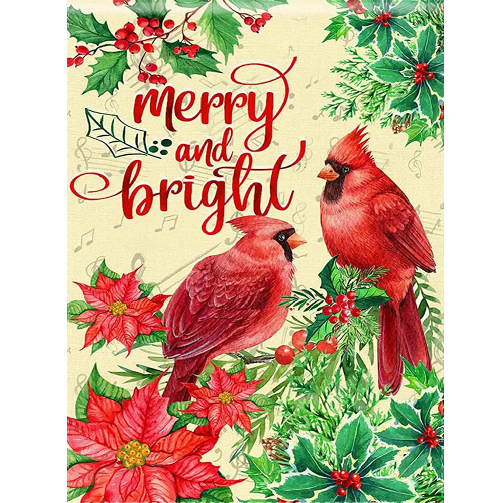 Diamond Painting - Full Round - Christmas cardinal (30*40CM)