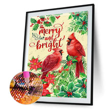 Load image into Gallery viewer, Diamond Painting - Full Round - Christmas cardinal (30*40CM)
