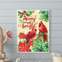 Load image into Gallery viewer, Diamond Painting - Full Round - Christmas cardinal (30*40CM)
