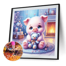Load image into Gallery viewer, Diamond Painting - Full Round - Pig and bear (30*30CM)
