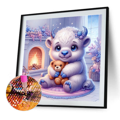 Diamond Painting - Full Round - Yak and bear (30*30CM)