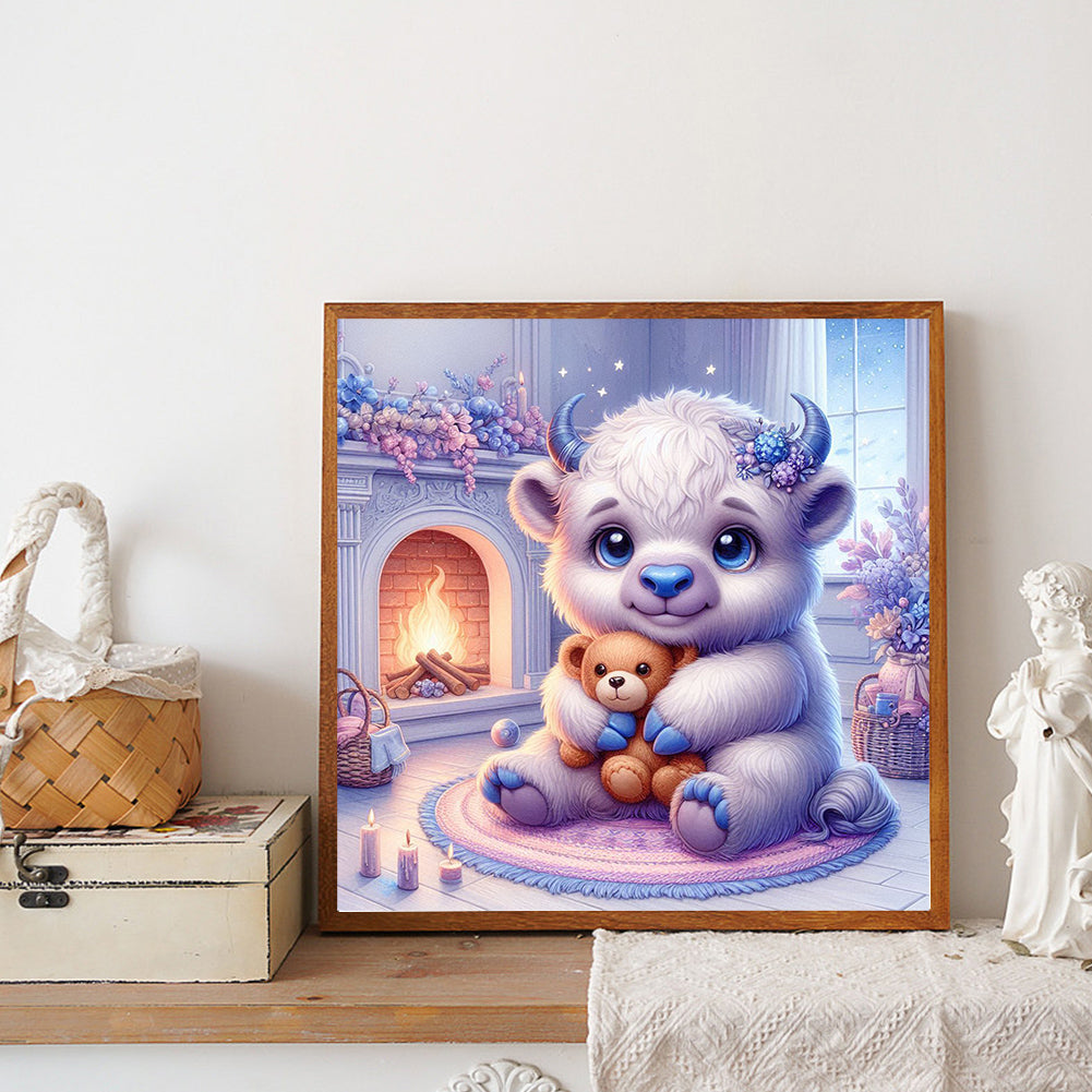 Diamond Painting - Full Round - Yak and bear (30*30CM)