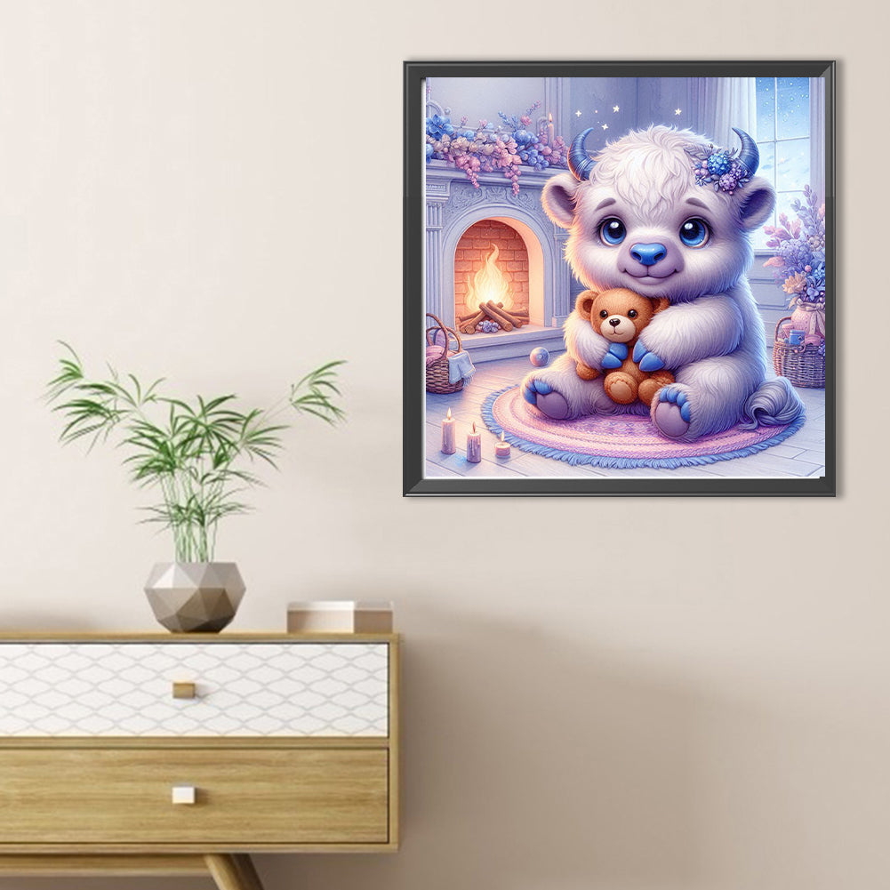 Diamond Painting - Full Round - Yak and bear (30*30CM)