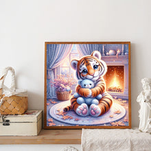 Load image into Gallery viewer, Diamond Painting - Full Round - Tiger and bear (30*30CM)
