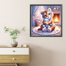 Load image into Gallery viewer, Diamond Painting - Full Round - Tiger and bear (30*30CM)
