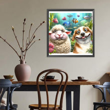 Load image into Gallery viewer, Diamond Painting - Full Round - Funny Aries dog (40*40CM)
