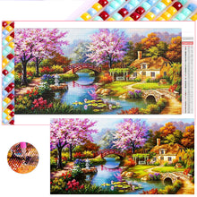 Load image into Gallery viewer, Diamond Painting - Full Square - Small Bridge and Flowing Water (95*50CM)
