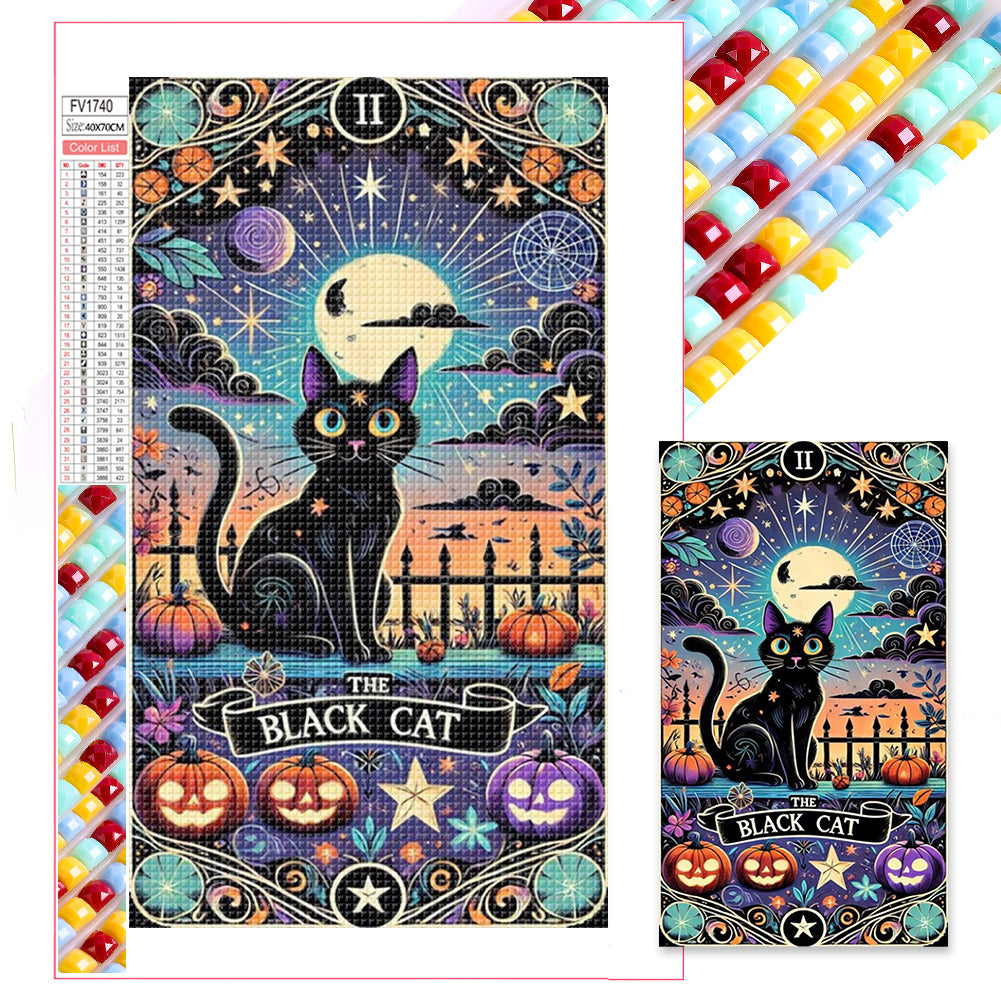 Diamond Painting - Full Square - Black cat (40*70CM)