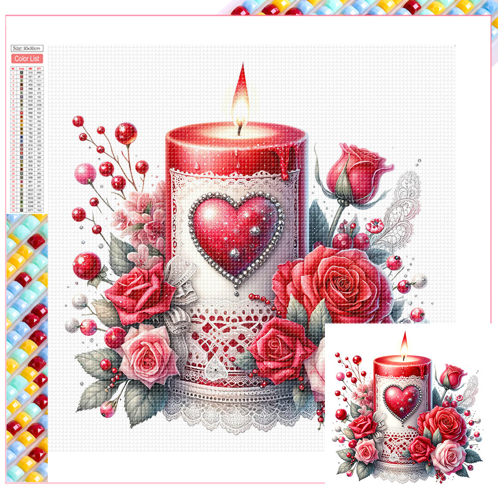 Diamond Painting - Full Square - Valentine's Day - Handmade love gift (30*30CM)