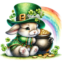 Load image into Gallery viewer, Diamond Painting - Full Square - Lucky green rabbit (30*30CM)
