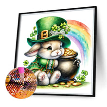 Load image into Gallery viewer, Diamond Painting - Full Square - Lucky green rabbit (30*30CM)
