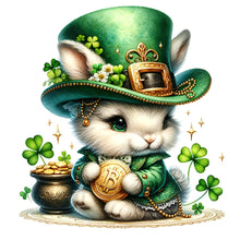 Load image into Gallery viewer, Diamond Painting - Full Square - Lucky green rabbit (30*30CM)
