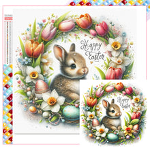 Load image into Gallery viewer, Diamond Painting - Full Square - Easter wreath - Spring blessing (40*40CM)
