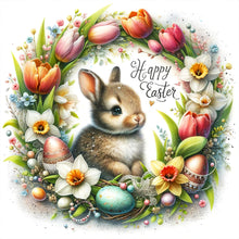 Load image into Gallery viewer, Diamond Painting - Full Square - Easter wreath - Spring blessing (40*40CM)
