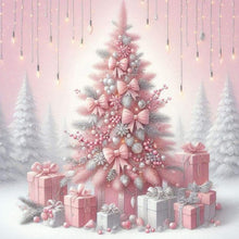 Load image into Gallery viewer, Diamond Painting - Full Round - Pink Christmas tree (30*30CM)

