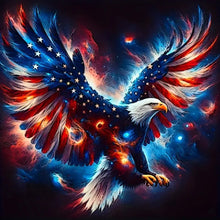Load image into Gallery viewer, Diamond Painting - Full Round - Flag eagle (30*30CM)
