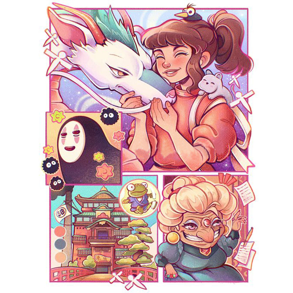 Diamond Painting - Full Round - Anime Spirited Away (30*40CM)
