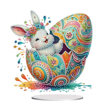 Load image into Gallery viewer, Acrylic Special Shaped Easter Egg Bunny 5D DIY Diamond Art Tabletop Decorations
