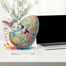 Load image into Gallery viewer, Acrylic Special Shaped Easter Egg Bunny 5D DIY Diamond Art Tabletop Decorations
