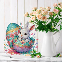 Load image into Gallery viewer, Acrylic Special Shaped Easter Egg Bunny 5D DIY Diamond Art Tabletop Decorations
