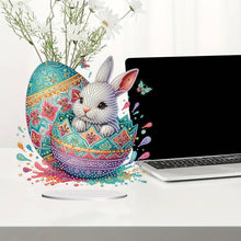 Load image into Gallery viewer, Acrylic Special Shaped Easter Egg Bunny 5D DIY Diamond Art Tabletop Decorations
